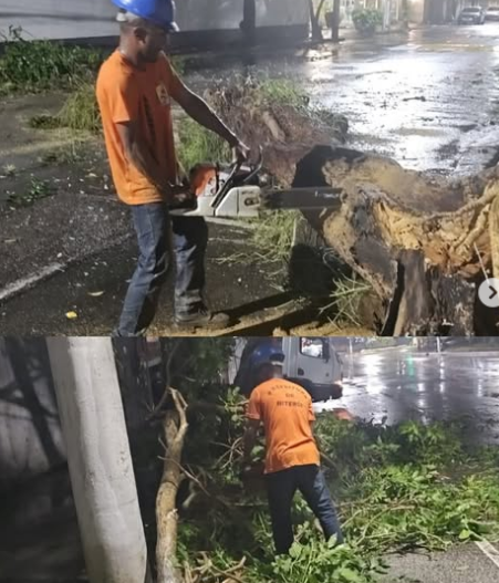 Equipes da Seconser nas ruas para  reduzir impactos das chuvas