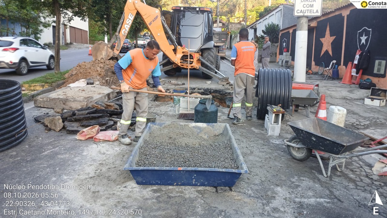 Seconser realiza obras de drenagem contra alagamentos e reparos em redes na cidade