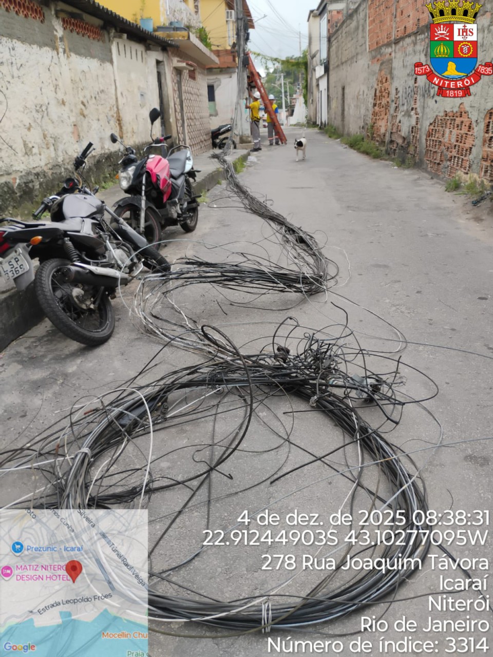 Operação Caça-Fios foi realizada pela primeira vez em uma comunidade da cidade